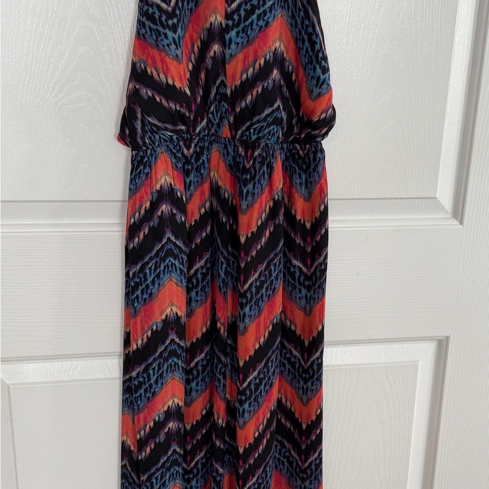 Small lined summer halter top maxi dress